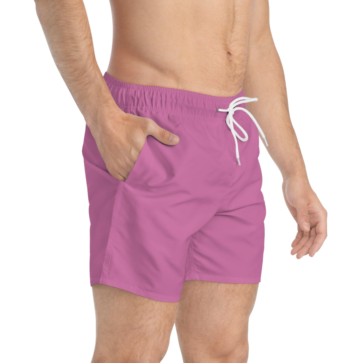 LSS Heart Logo Swim Trunks | Light Pink