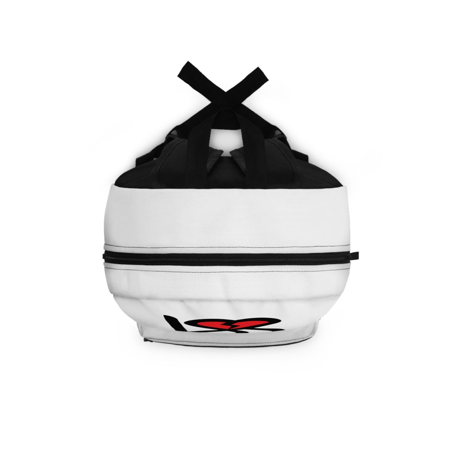 Black LSS Heart Logo Backpack - Trendy School & Travel Bag