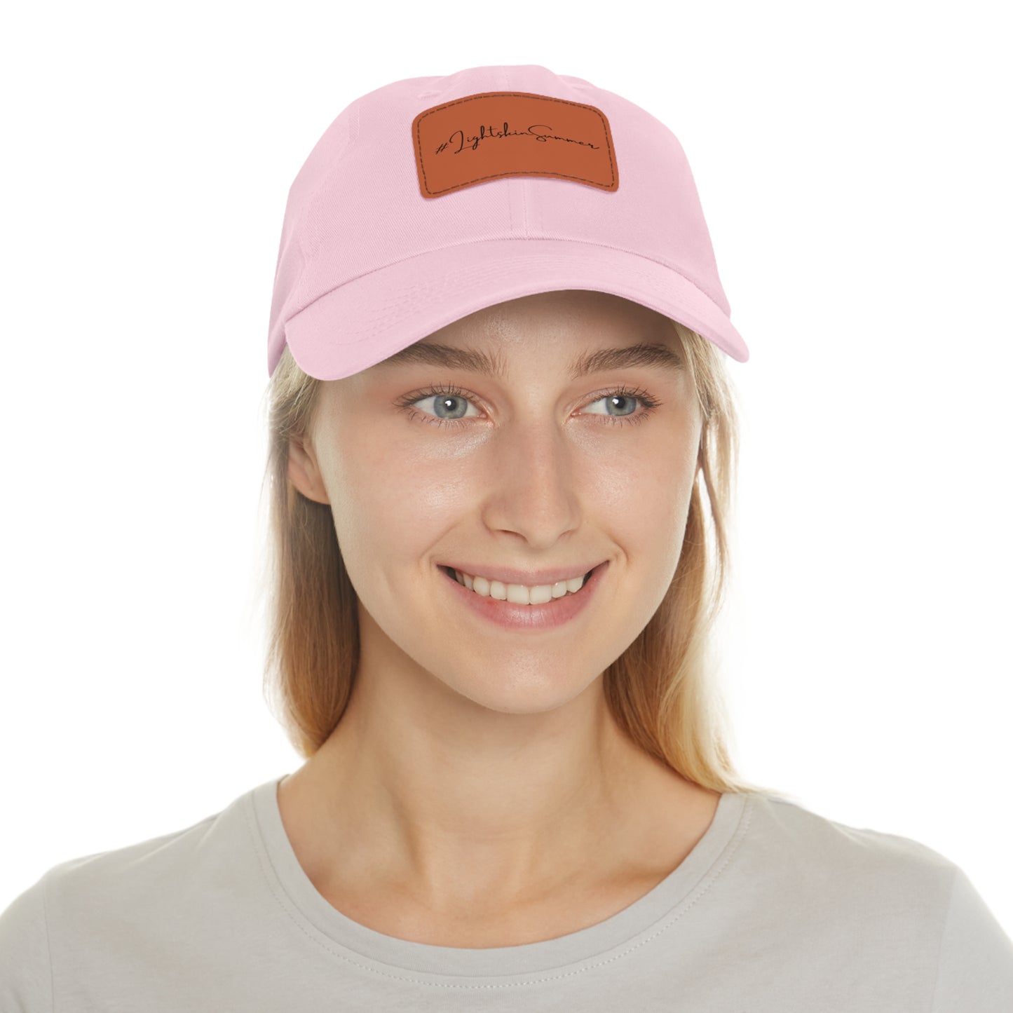 #LightskinSummer Dad Hat with Leather Patch