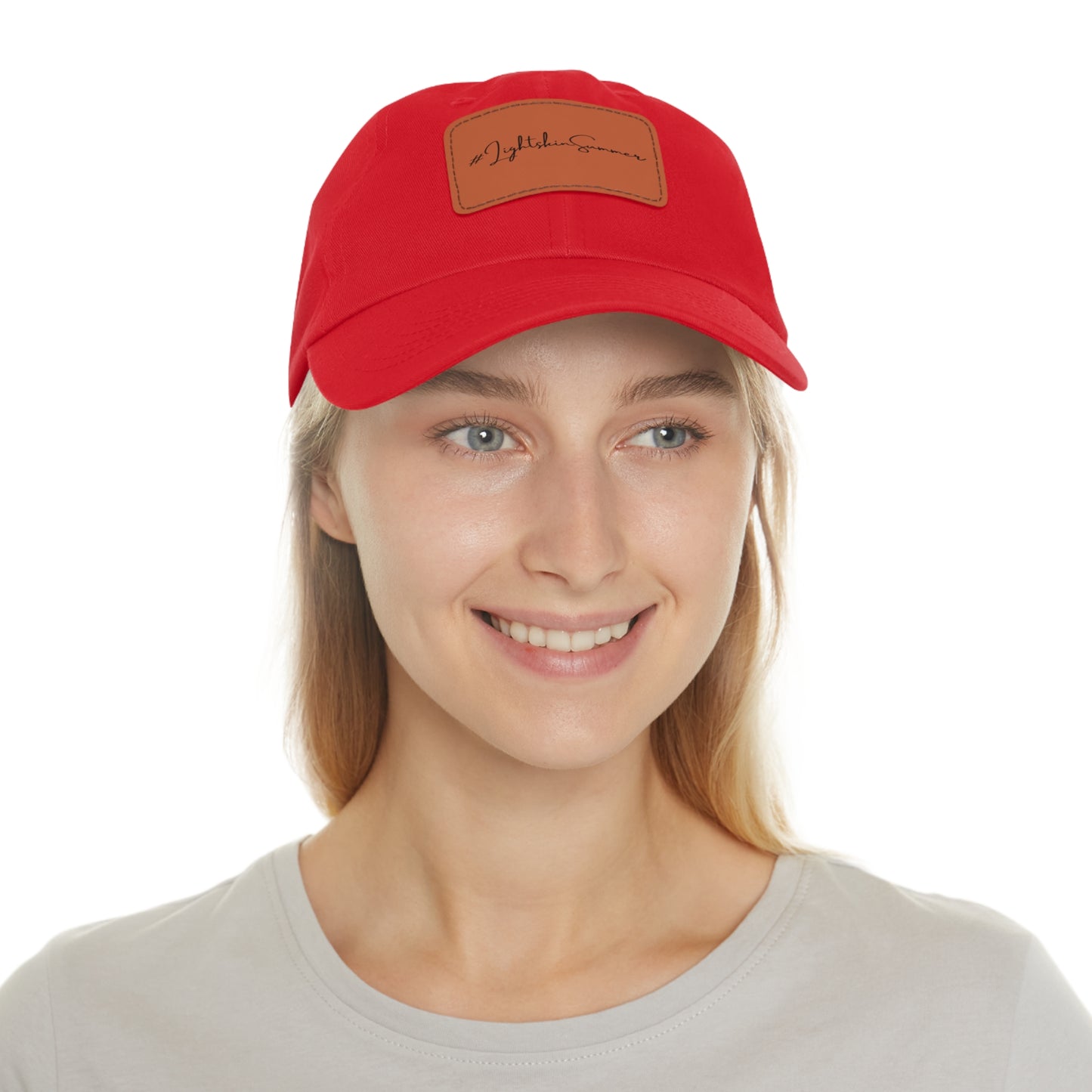 #LightskinSummer Dad Hat with Leather Patch