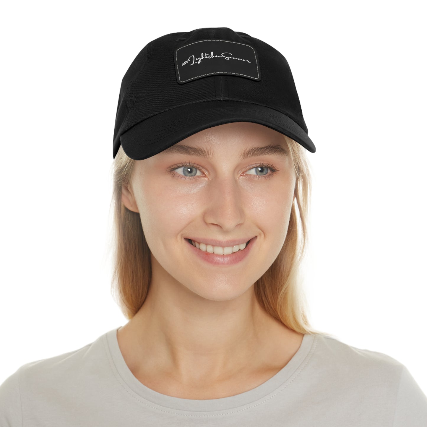 #LightskinSummer Dad Hat with Leather Patch