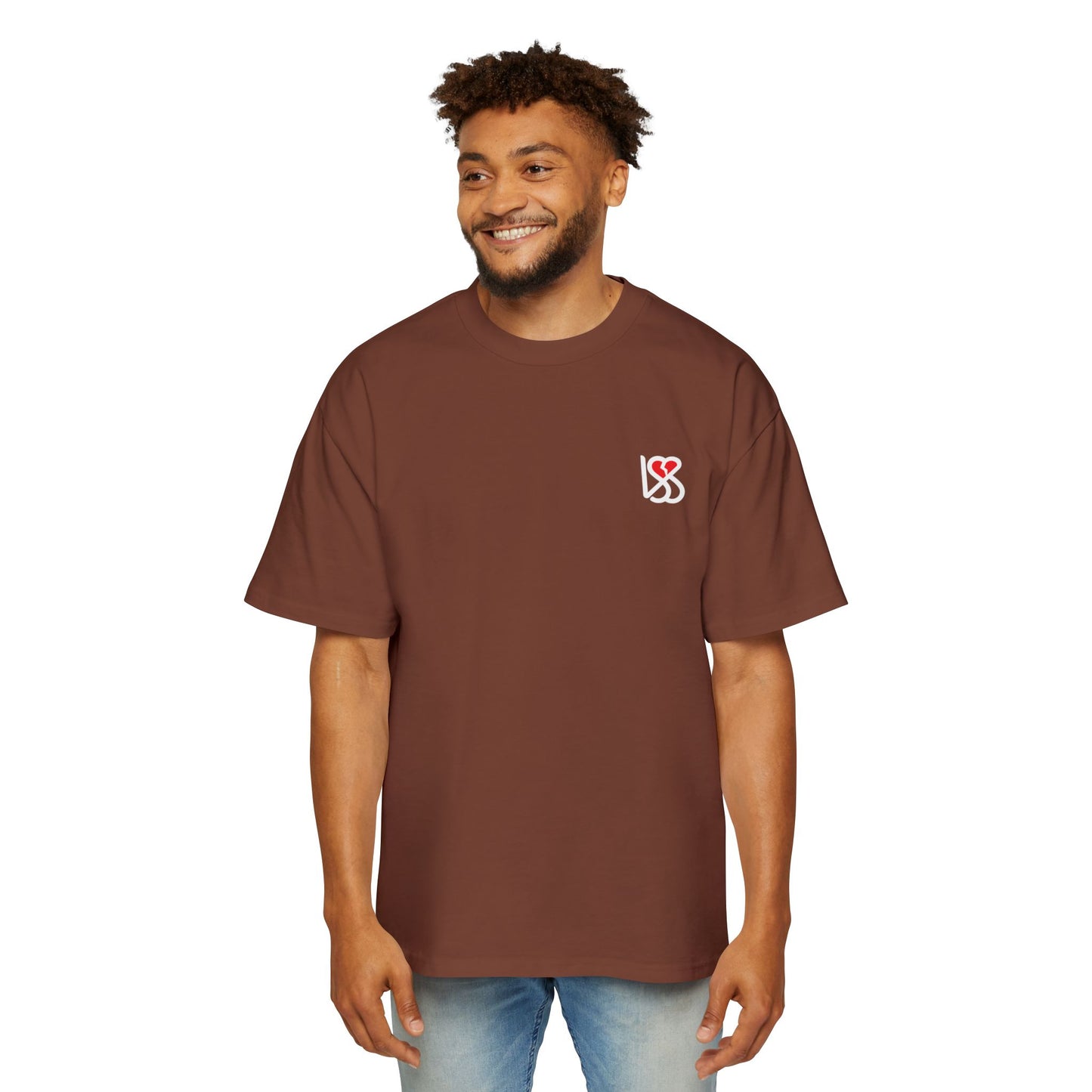 "On My Worst Behavior" Back | LSS Front logo | Unisex Heavy Oversized Tee [Colorways]