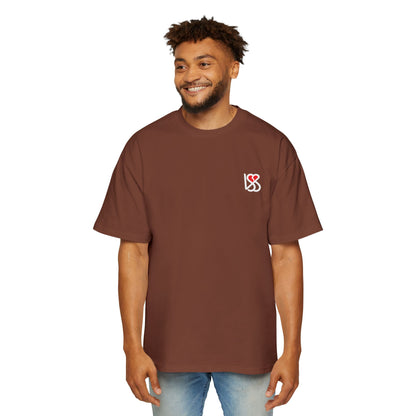 "On My Worst Behavior" Back | LSS Front logo | Unisex Heavy Oversized Tee [Colorways]
