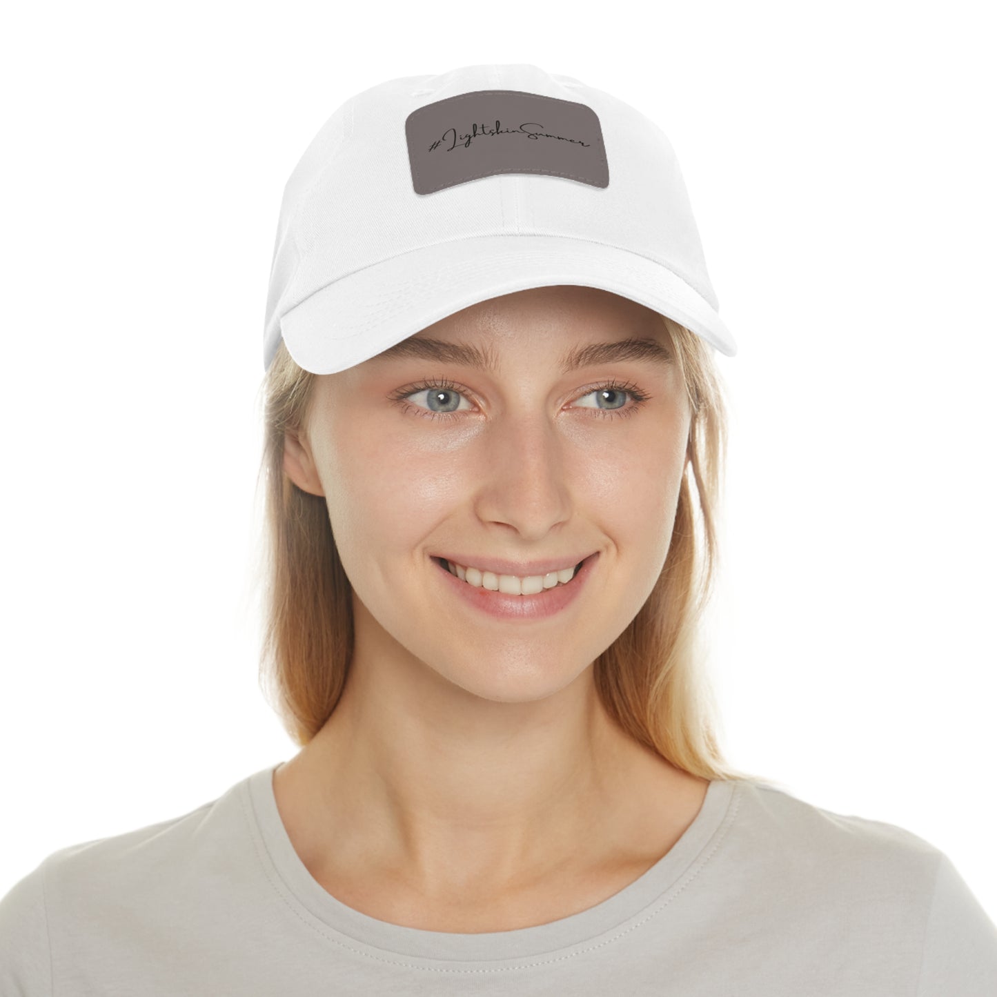 #LightskinSummer Dad Hat with Leather Patch