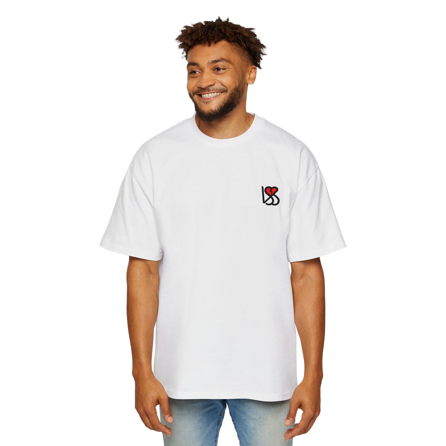 "On My Worst Behavior" Back | LSS Front logo | Unisex Heavy Oversized Tee [Colorways]