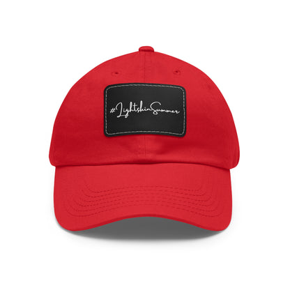 #LightskinSummer Dad Hat with Leather Patch