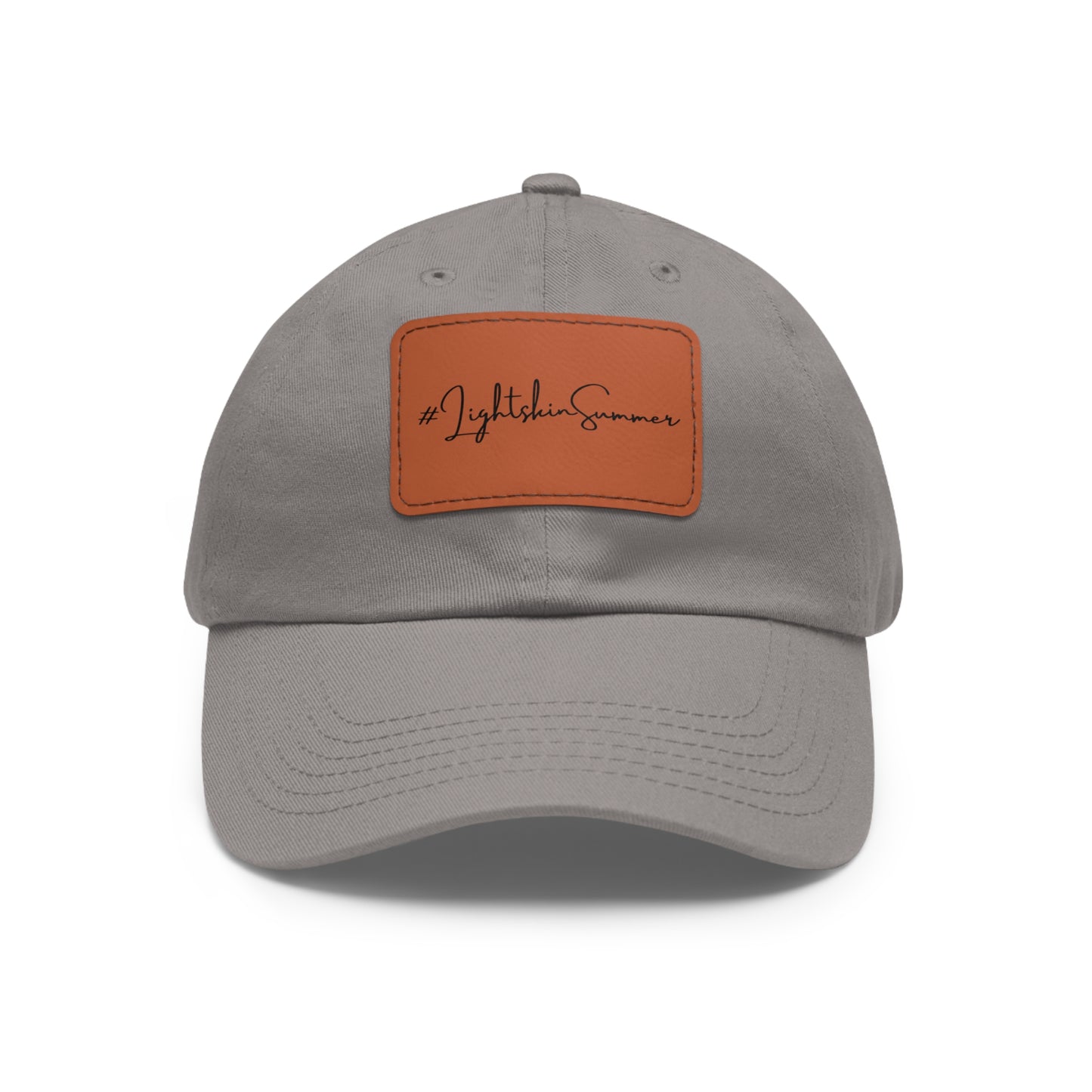 #LightskinSummer Dad Hat with Leather Patch
