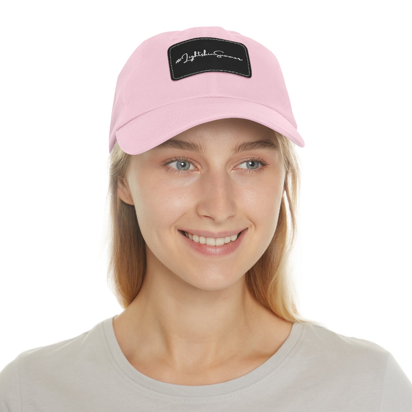 #LightskinSummer Dad Hat with Leather Patch