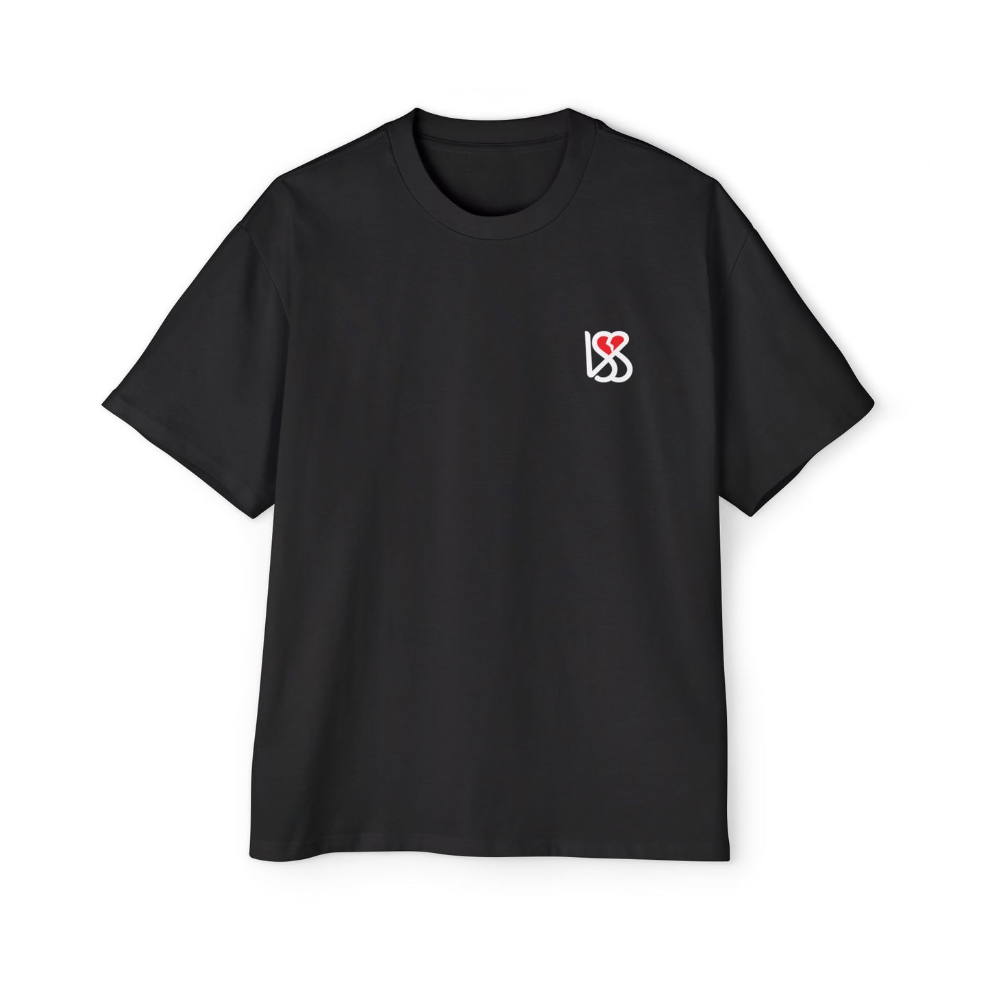"On My Worst Behavior" Back | LSS Front logo | Unisex Heavy Oversized Tee [Colorways]