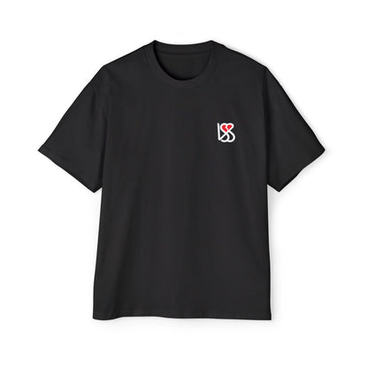 "On My Worst Behavior" Back | LSS Front logo | Unisex Heavy Oversized Tee [Colorways]