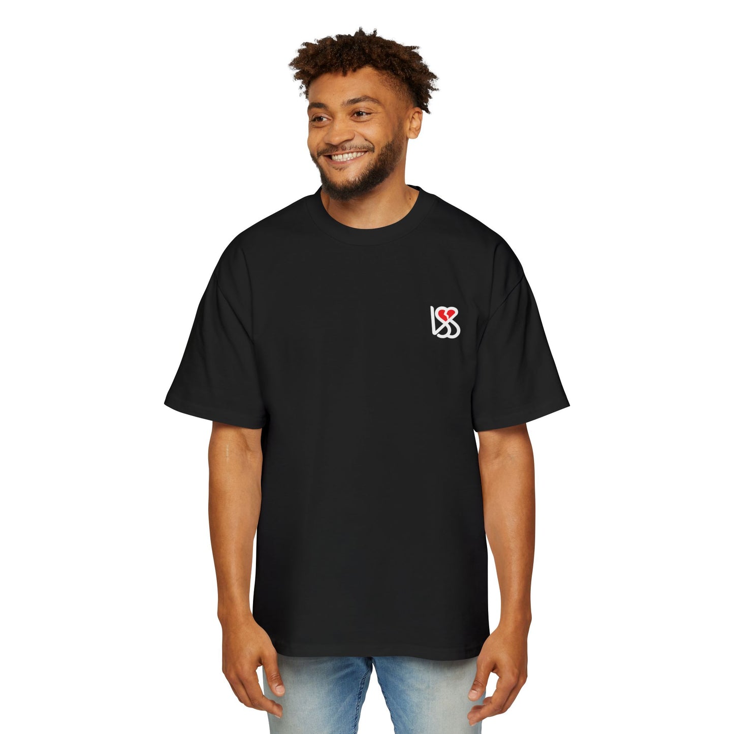 "On My Worst Behavior" Back | LSS Front logo | Unisex Heavy Oversized Tee [Colorways]