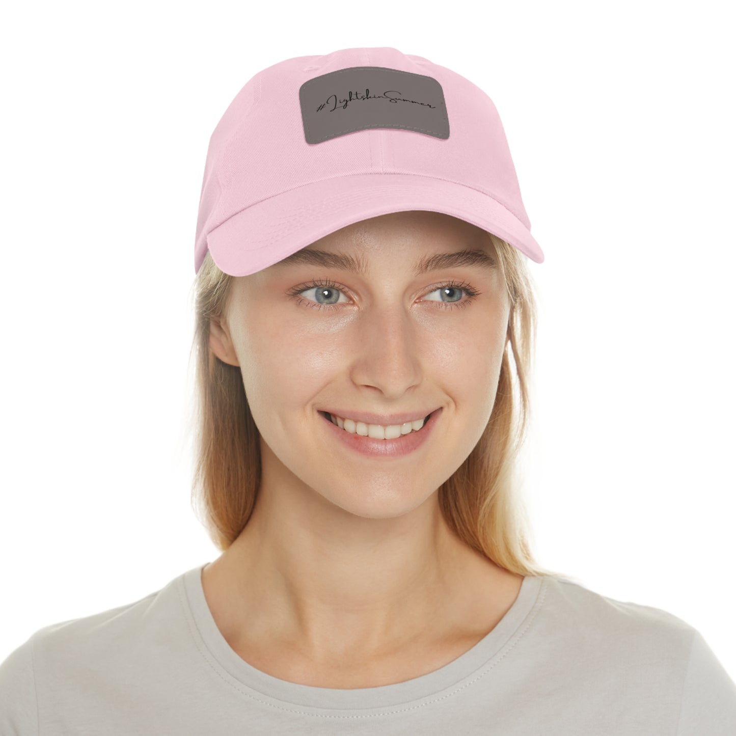 #LightskinSummer Dad Hat with Leather Patch