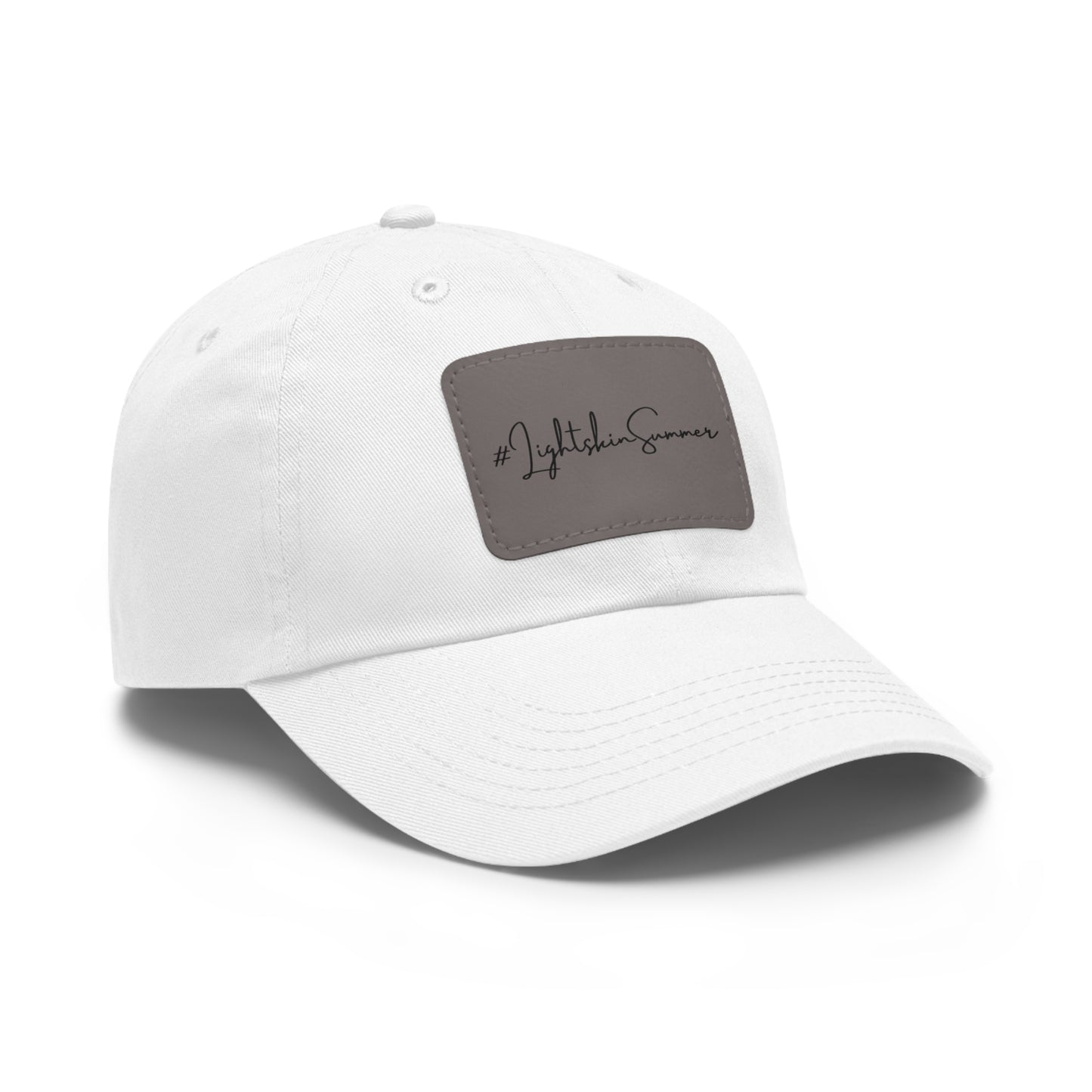 #LightskinSummer Dad Hat with Leather Patch