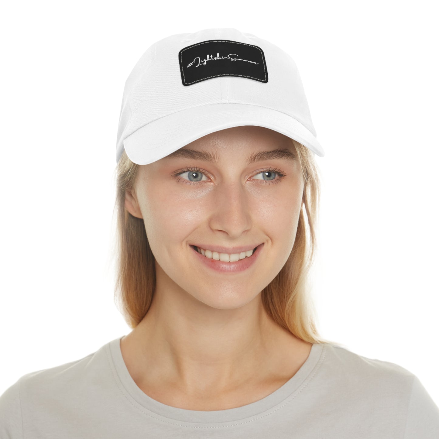 #LightskinSummer Dad Hat with Leather Patch