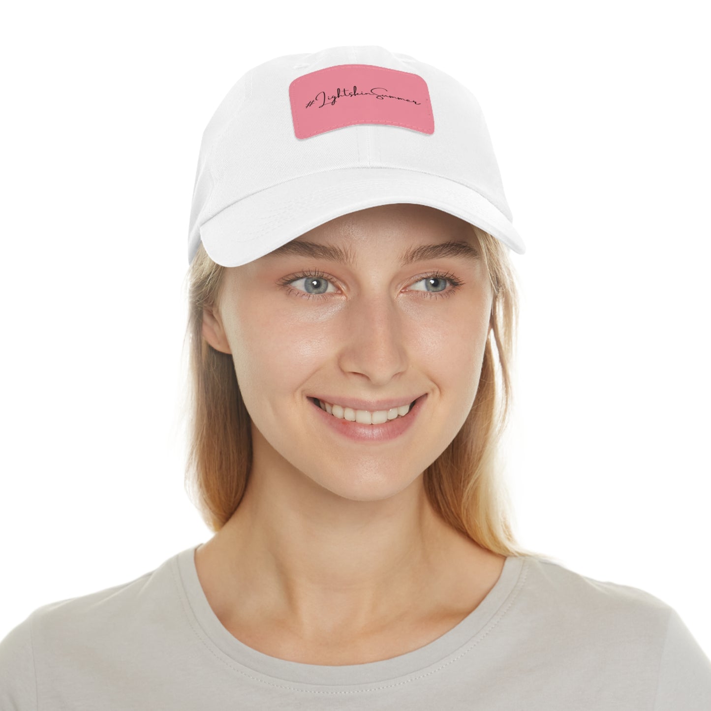 #LightskinSummer Dad Hat with Leather Patch