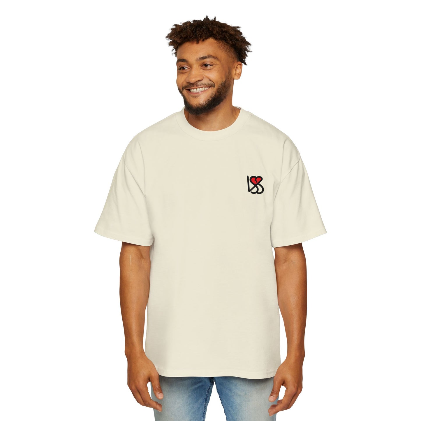 "On My Worst Behavior" Back | LSS Front logo | Unisex Heavy Oversized Tee [Colorways]