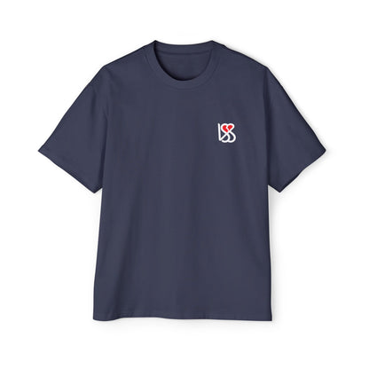 "On My Worst Behavior" Back | LSS Front logo | Unisex Heavy Oversized Tee [Colorways]