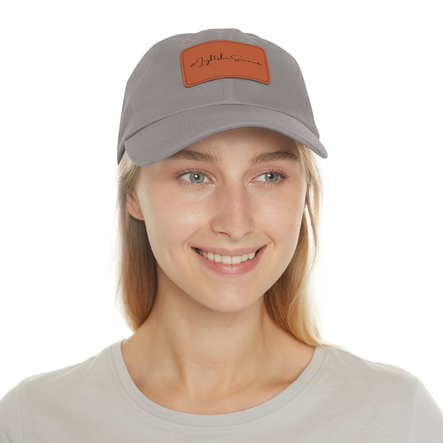 #LightskinSummer Dad Hat with Leather Patch