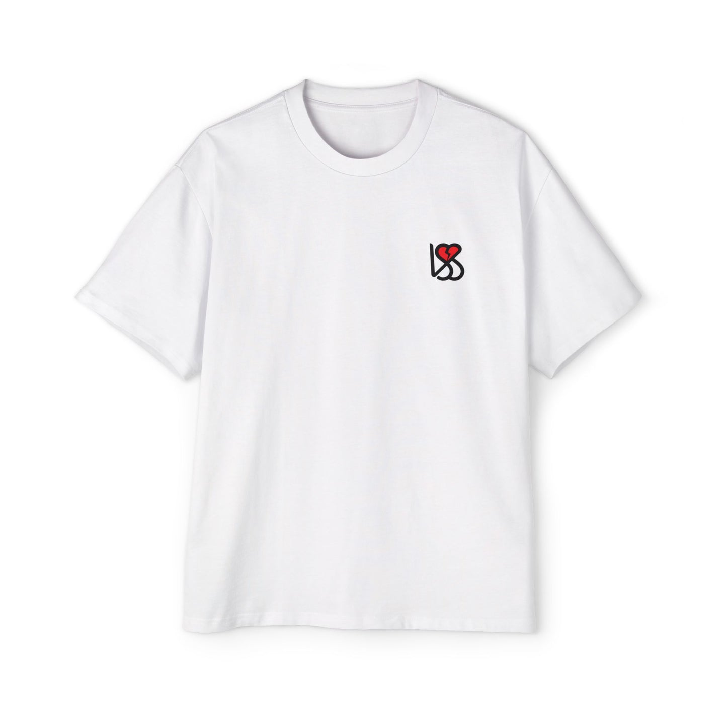 "On My Worst Behavior" Back | LSS Front logo | Unisex Heavy Oversized Tee [Colorways]