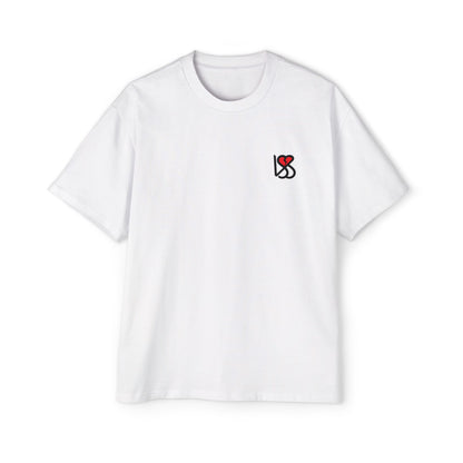"On My Worst Behavior" Back | LSS Front logo | Unisex Heavy Oversized Tee [Colorways]