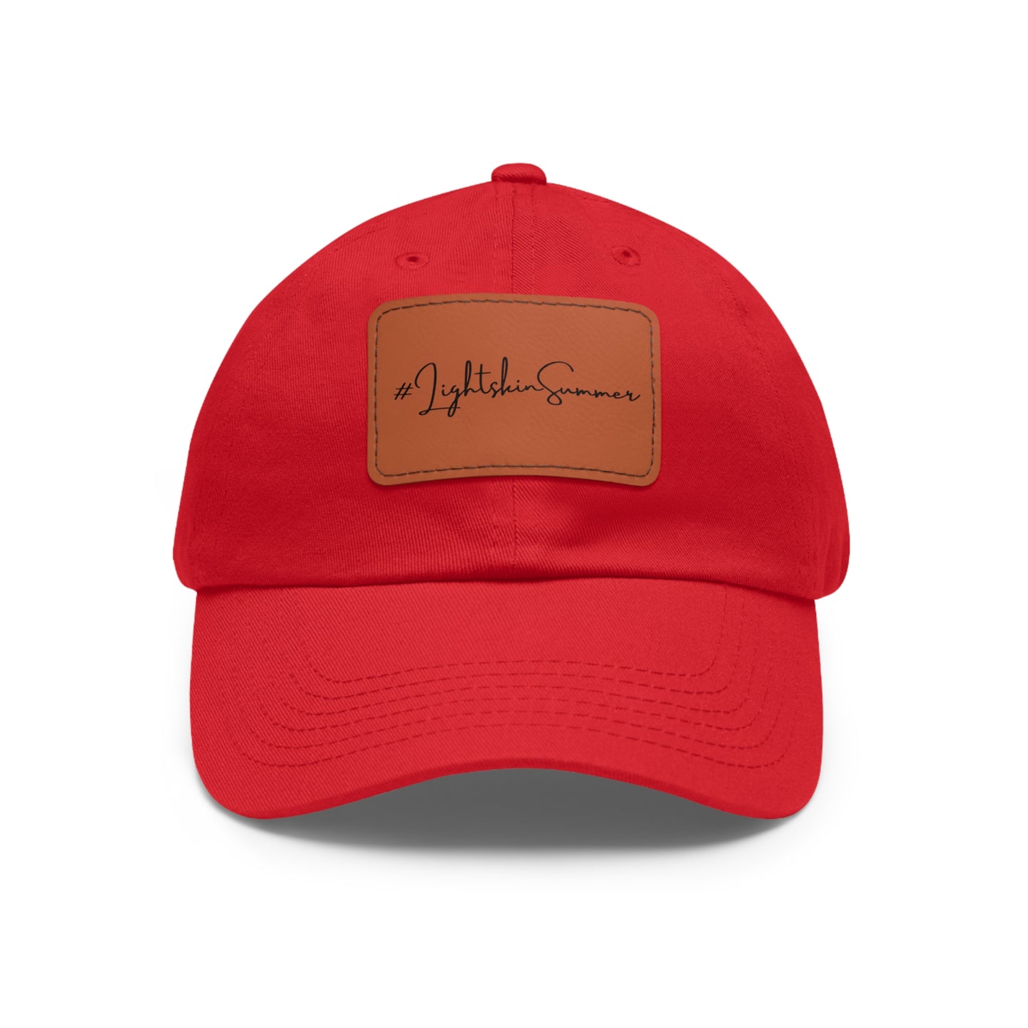 #LightskinSummer Dad Hat with Leather Patch