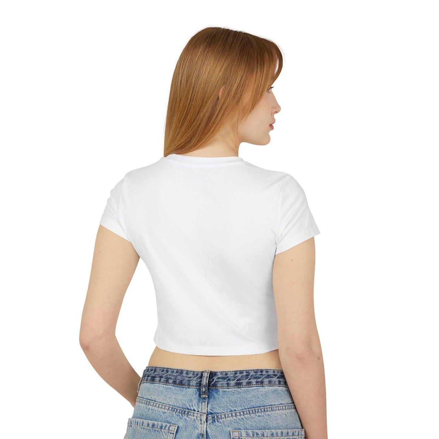 "On My Worst Behavior" | Women's Baby Crop Tee [Colorways]