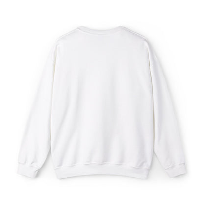 Embroidered LSS Heart Black Logo | White Unisex Heavy Blend™ Crewneck Sweatshirt