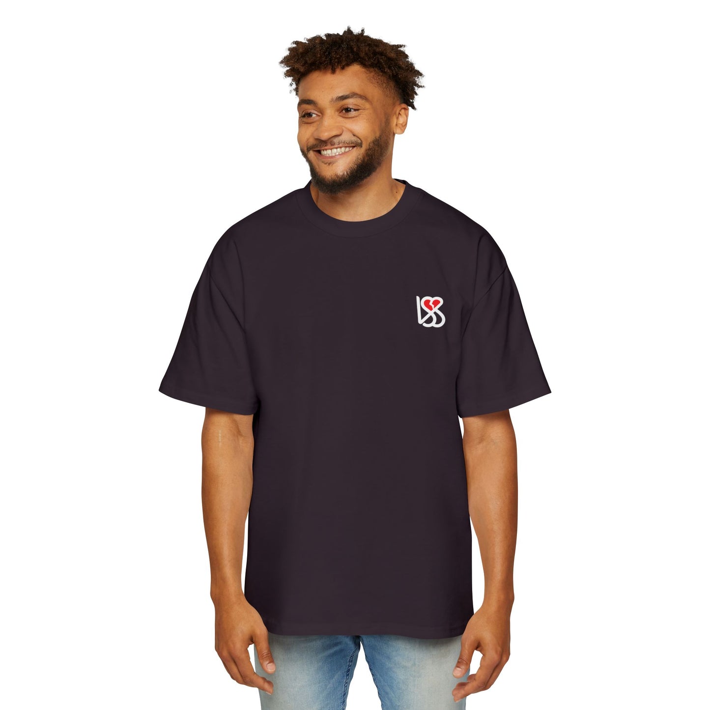 "On My Worst Behavior" Back | LSS Front logo | Unisex Heavy Oversized Tee [Colorways]