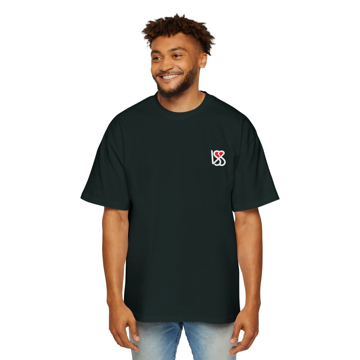 "On My Worst Behavior" Back | LSS Front logo | Unisex Heavy Oversized Tee [Colorways]