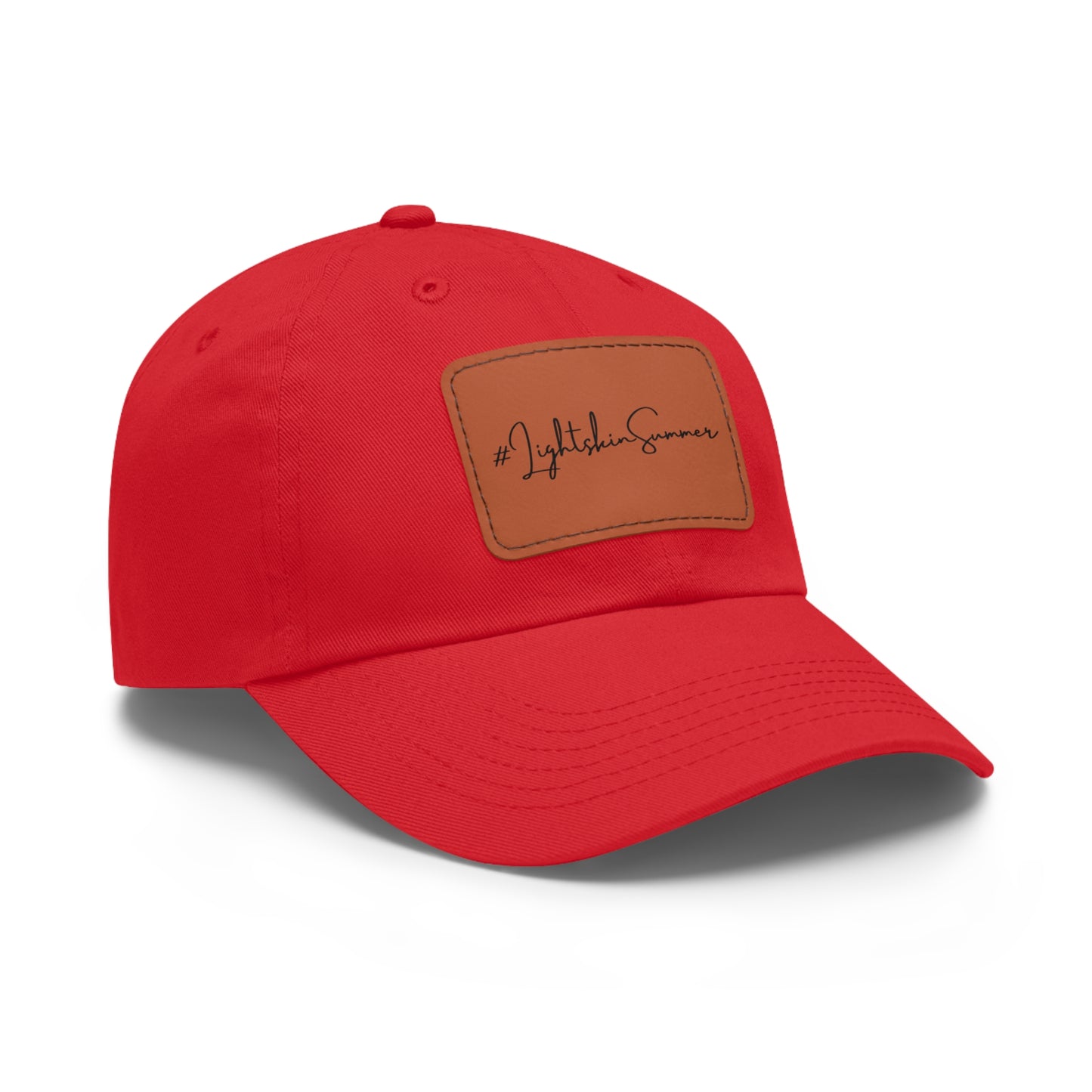 #LightskinSummer Dad Hat with Leather Patch