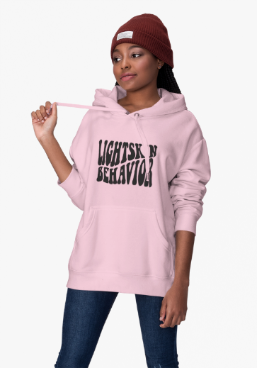 "Lightskin Behavior" Black Lettering | Unisex College Hoodie [Colorways]